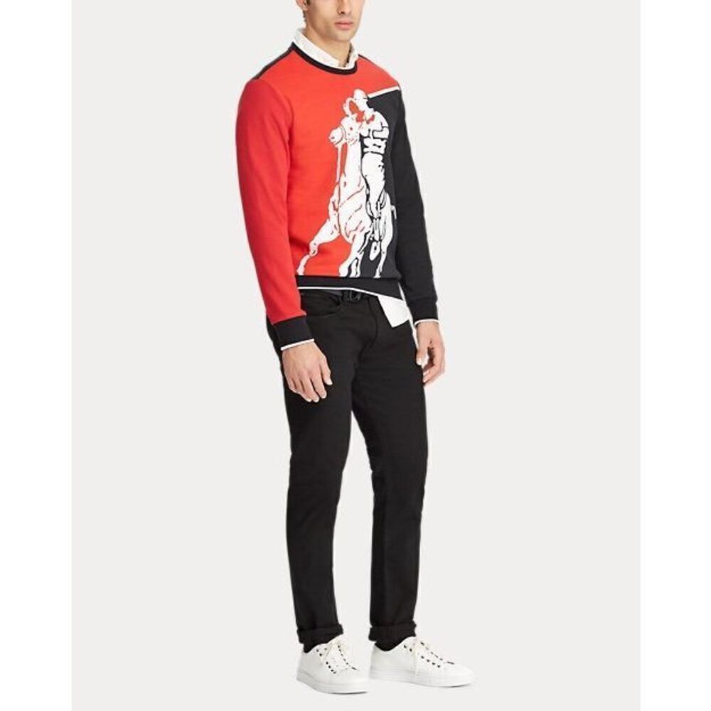 Ralph Lauren Performance Big Pony GraphicInterlock Men Pullover Size Extra Large